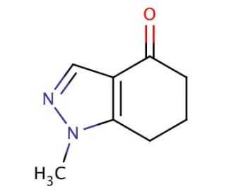 1-methyl-1,5,6,7-tetrahydro-4H-indazol-4-one (CAS 85302-16-5) - chemical structure image