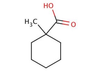 1-Methyl-1-cyclohexanecarboxylic acid (CAS 1123-25-7) - chemical structure image
