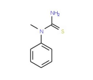 1-Methyl-1-phenyl-2-thiourea (CAS 4104-75-0) - chemical structure image