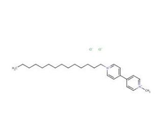 1-Methyl-1&prime;-tetradecyl-4,4&prime;-bipyridinium diiodide (CAS 79039-57-9 (non-salt)) - chemical structure image