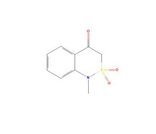 1-Methyl-1H-2,1-benzothiazin-4(3H)-one 2,2-dioxide (CAS 7117-31-9) - chemical structure image