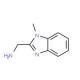 (1-Methyl-1H-benzimidazol-2-yl)methylamine (CAS 20028-40-4) - chemical structure image
