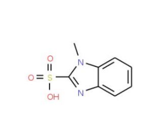 1-methyl-1H-benzimidazole-2-sulfonic acid (CAS 5533-38-0) - chemical structure image