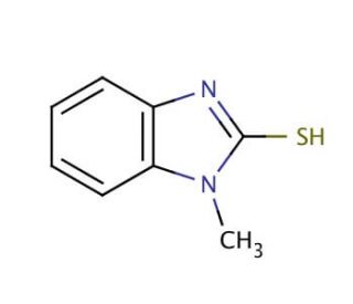 1-Methyl-1H-benzimidazole-2-thiol (CAS 2360-22-7) - chemical structure image