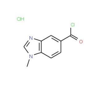 1-Methyl-1H-benzimidazole-5-carbonyl chloride hydrochloride (CAS 906352-57-6) - chemical structure image