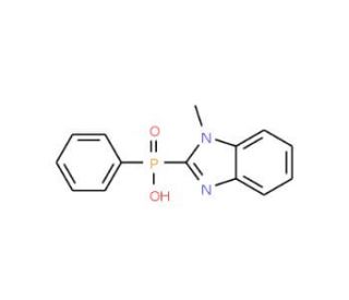 1-Methyl-1H-benzo[d]imidazol-2-yl(phenyl)phosphinic acid - chemical structure image