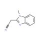 (1-Methyl-1H-benzoimidazol-2-yl)-acetonitrile (CAS 2735-62-8) - chemical structure image