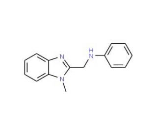 (1-Methyl-1H-benzoimidazol-2-ylmethyl)-phenyl-amine - chemical structure image