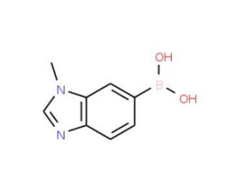 1-Methyl-1H-benzoimidazole-6-boronic acid (CAS 1072945-87-9) - chemical structure image
