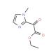 (1-Methyl-1H-imidazol-2-yl)-oxo-acetic acid ethyl ester (CAS 62366-58-9) - chemical structure image