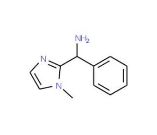 (1-methyl-1H-imidazol-2-yl)(phenyl)methylamine (CAS 871565-28-5) - chemical structure image