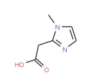 (1-Methyl-1H-imidazol-2yl)-acetic acid (CAS 118054-54-9) - chemical structure image