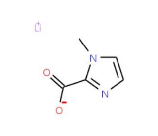 1-Methyl-1H-imidazole-2-carboxylic acid lithiumsalt - chemical structure image