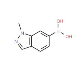 1-Methyl-1H-indazol-6-boronic acid (CAS 1150114-80-9) - chemical structure image