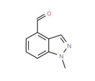 1-Methyl-1H-indazole-4-carbaldehyde (CAS 1053655-56-3) - chemical structure image