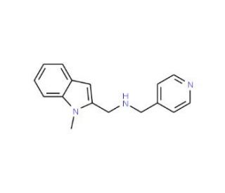 [(1-Methyl-1H-indol-2-yl)methyl]-(pyridin-4-ylmethyl)amine - chemical structure image