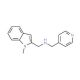 [(1-Methyl-1H-indol-2-yl)methyl]-(pyridin-4-ylmethyl)amine - chemical structure image