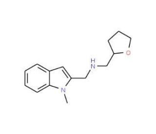 [(1-Methyl-1H-indol-2-yl)methyl](tetrahydro-furan-2-ylmethyl)amine - chemical structure image