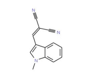 [(1-methyl-1H-indol-3-yl)methylene]malononitrile - chemical structure image