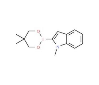 1-Methyl-1H-indole-2-boronic acid 2,2-dimethyl propane diol-1,3-cyclic ester (CAS 905966-48-5) - chemical structure image