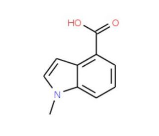 1-Methyl-1H-indole-4-carboxylic acid (CAS 90924-06-4) - chemical structure image