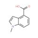 1-Methyl-1H-indole-4-carboxylic acid (CAS 90924-06-4) - chemical structure image