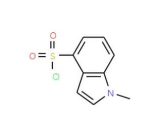 1-Methyl-1H-indole-4-sulphonyl chloride (CAS 876316-36-8) - chemical structure image