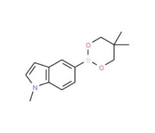 1-Methyl-1H-indole-5-boronic acid 2,2-dimethyl propane diol-1,3-cyclic ester - chemical structure image
