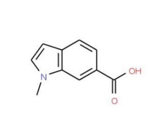 1-Methyl-1H-indole-6-carboxylic acid (CAS 202745-73-1) - chemical structure image