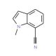 1-Methyl-1H-indole-7-carbonitrile (CAS 52951-14-1) - chemical structure image