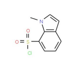 1-Methyl-1H-indole-7-sulphonyl chloride (CAS 941716-95-6) - chemical structure image
