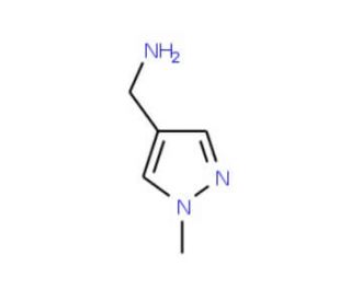 (1-methyl-1H-pyrazol-4-yl)methylamine (CAS 400877-05-6) - chemical structure image