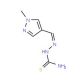 [[(1-methyl-1H-pyrazol-4-yl)methylidene]amino]thiourea - chemical structure image