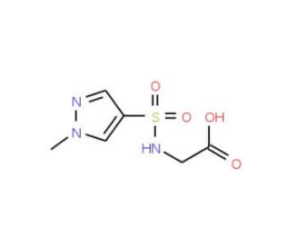 {[(1-methyl-1H-pyrazol-4-yl)sulfonyl]amino}acetic acid - chemical structure image