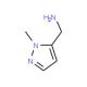 (1-methyl-1H-pyrazol-5-yl)methylamine (CAS 863548-52-1) - chemical structure image