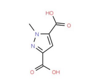 1-Methyl-1H-pyrazole-3,5-dicarboxylic acid - chemical structure image