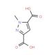 1-Methyl-1H-pyrazole-3,5-dicarboxylic acid - chemical structure image