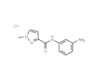1-Methyl-1H-pyrazole-3-carboxylic acid (3-amino-phenyl)-amide hydrochloride - chemical structure image
