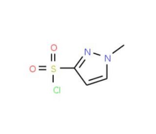 1-Methyl-1H-pyrazole-3-sulfonyl chloride (CAS 89501-90-6) - chemical structure image