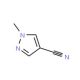 1-methyl-1H-pyrazole-4-carbonitrile (CAS 66121-71-9) - chemical structure image