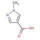 1-Methyl-1H-pyrazole-4-carboxylic acid (CAS 5952-92-1) - chemical structure image