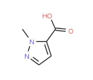 1-Methyl-1H-pyrazole-5-carboxylic acid (CAS 16034-46-1) - chemical structure image