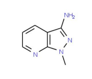 1-Methyl-1H-pyrazolo[3,4-b]pyridin-3-ylamine (CAS 72583-83-6) - chemical structure image