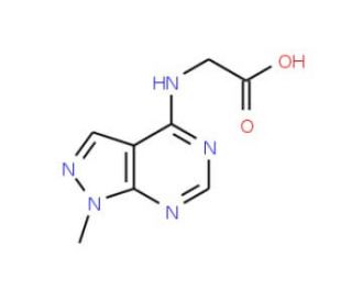 (1-Methyl-1H-pyrazolo[3,4-d]pyrimidin-4-ylamino)-acetic acid - chemical structure image