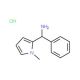 [(1-Methyl-1H-pyrrol-2-yl)(phenyl)methyl]amine hydrochloride - chemical structure image