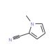 1-methyl-1H-pyrrole-2-carbonitrile (CAS 34884-10-1) - chemical structure image