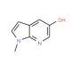1-Methyl-1H-pyrrolo[2,3-b]pyridin-5-ol (CAS 737003-45-1) - chemical structure image