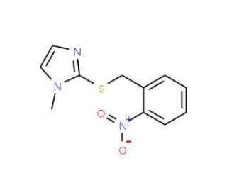 1-methyl-2-{[(2-nitrophenyl)methyl]sulfanyl}-1H-imidazole - chemical structure image