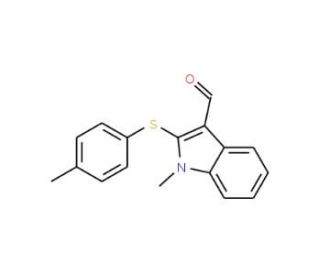 1-Methyl-2-[(4-methylphenyl)sulfanyl]-1H-indole-3-carbaldehyde - chemical structure image