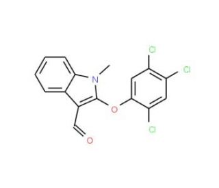 1-Methyl-2-(2,4,5-trichlorophenoxy)-1H-indole-3-carbaldehyde - chemical structure image